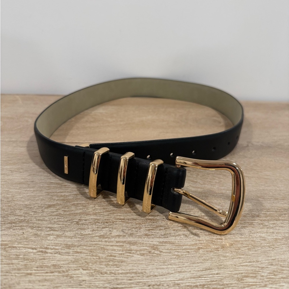 Nine West Black and Gold Women's Belt
